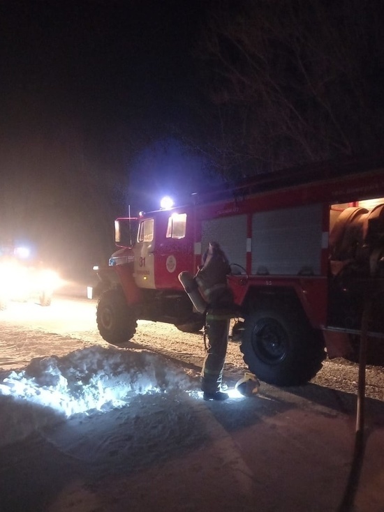 В Курской области загорелась квартира