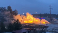 В Воронеже произошел взрыв и загорелись провода электропередач