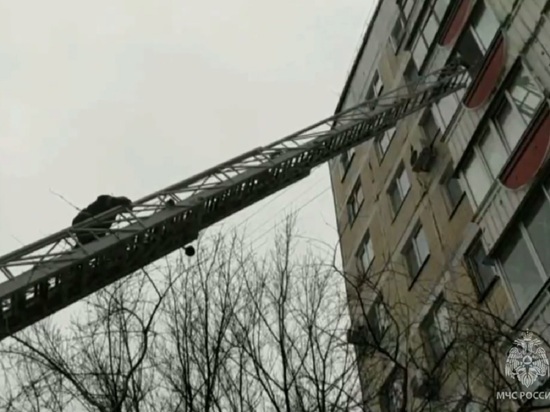 Белгородский пожарный сделал предложение руки и сердца, забравшись к любимой на балкон по пожарной лестнице