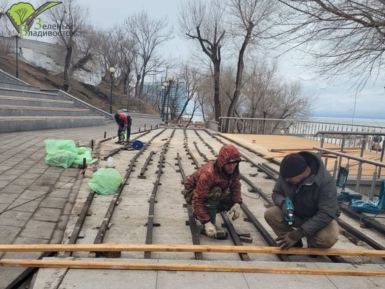 На набережной Спортивной гавани во Владивостоке скоро откроют сцену
