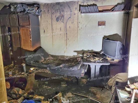 Следователи устанавливают обстоятельства пожара, в котором погибла пенсионерка из Краснодара