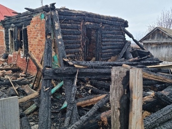 В одном из сёл Сосновского района полностью сгорел жилой дом