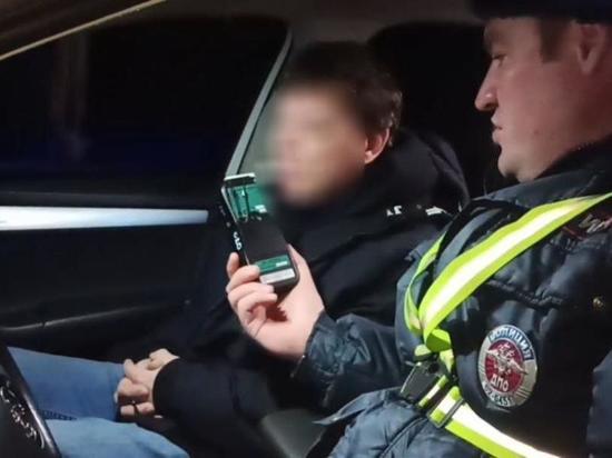 В Ряжском районе задержали пьяного 37-летнего жителя Саратовской области на Kia