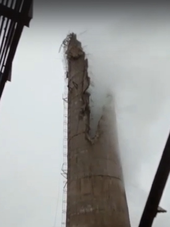 В Переславле рухнула труба главной городской котельной