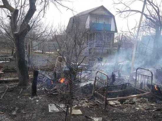 В Астрахани произошел пожар в садоводческом товариществе