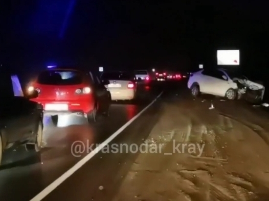 В аварии на трассе «Краснодар – Кропоткин» пострадали 4 человека