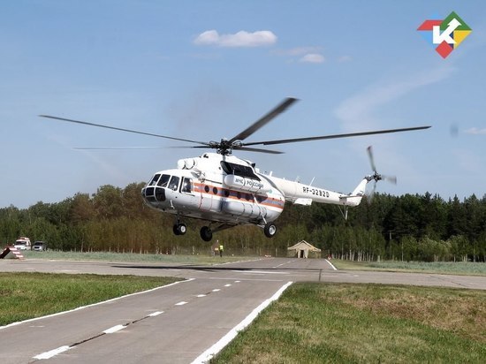 Вертолет МИ-8 будет дежурить в Зауралье во время пожароопасного сезона