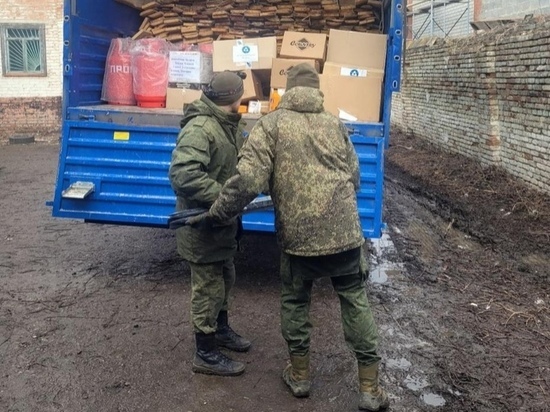 Участником спецоперации передали очередную партию помощи из Курской области