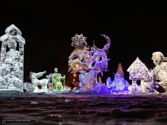 Ледяные скульптуры фестиваля «Гиперборея-2023» в Петрозаводске демонтировали