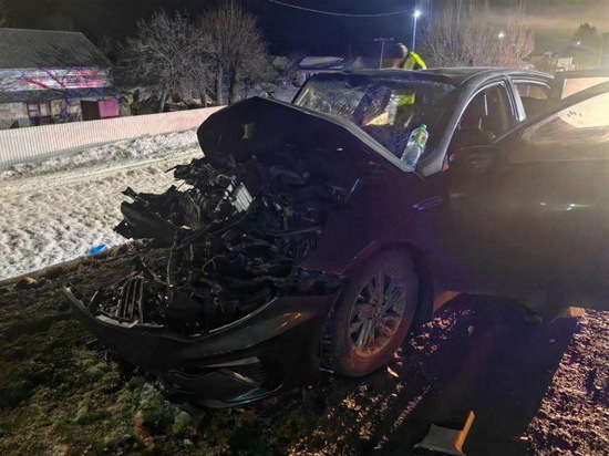 Водитель и три пассажира легкового авто пострадали при столкновении с фурой в Чувашии