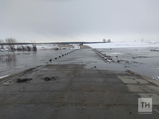 В Татарстане из-за паводков под водой оказались три низководных моста