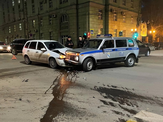 Появились подробности ДТП с полицейской машиной в центре Курска