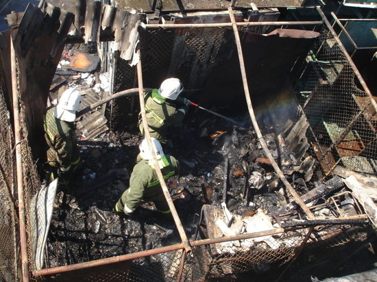 В Ростовской области на большой площади сгорел частный дом