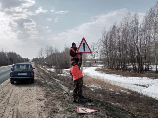 В Пензенской области обновляют дорожные знаки