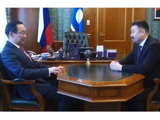Айсен Николаев и Иван Левин обсудили важные вопросы касающиеся Кобяйского района