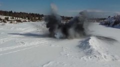 В Иркутской области военные провели работы по разрушению льда