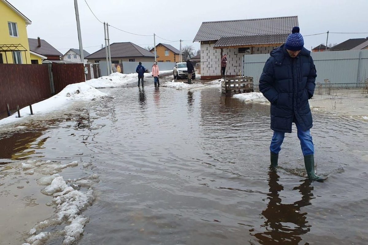 В селе Льгово под Рязанью подтопило жилые дома - МК Рязань