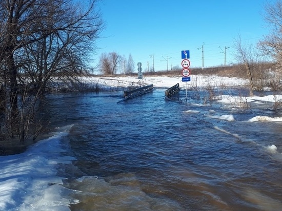 В МЧС прокомментировали информацию о затоплении моста в Рыбновском районе