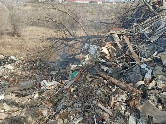 В Тракторозаводском районе Волгограда уже несколько месяцев дымит свалка