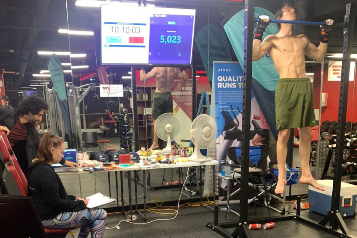 Australian man breaks world record for most pull-ups in a day