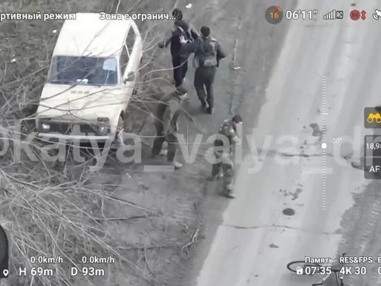 Задержание украинского велосипедиста-наводчика попало на видео
