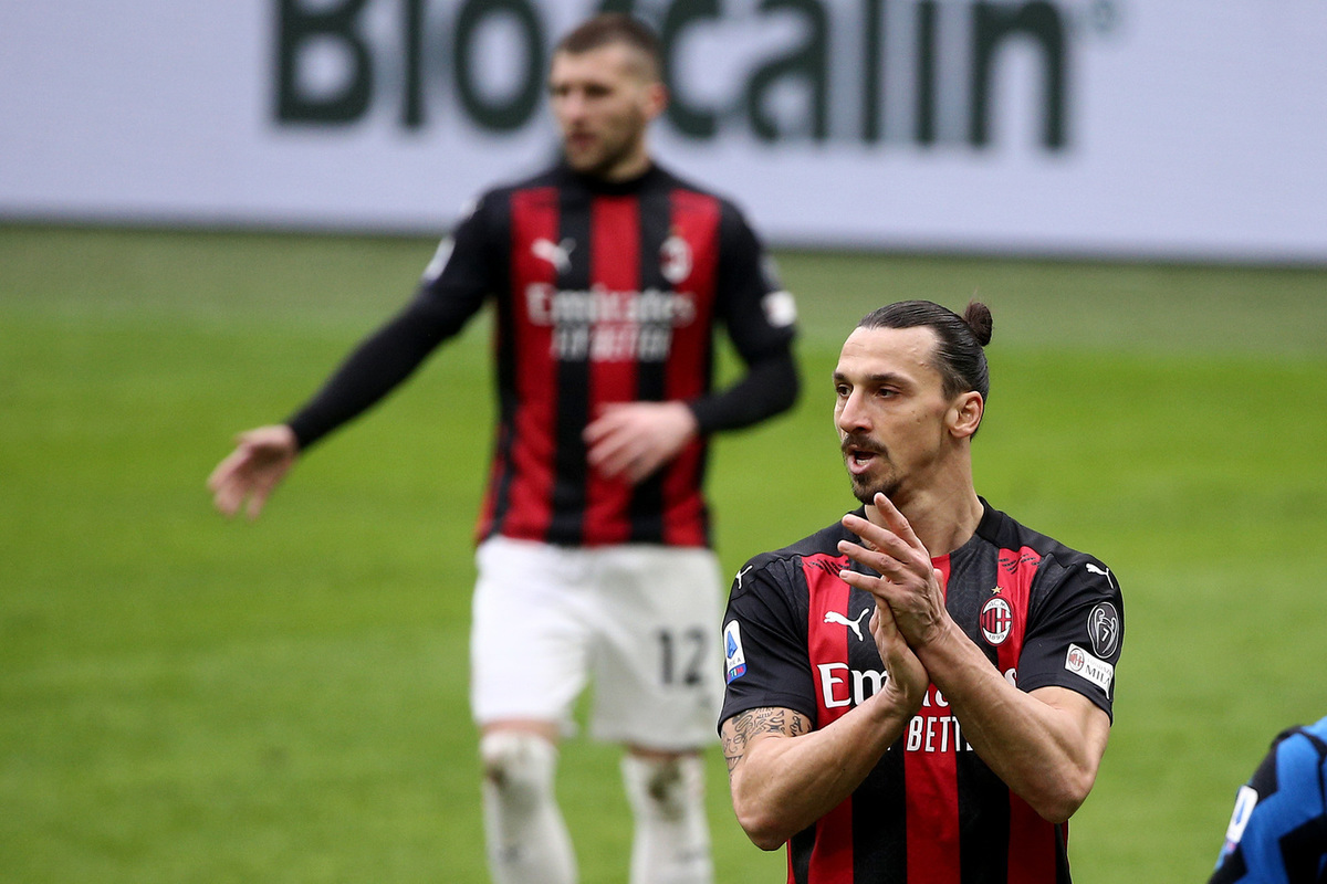 Ibrahimovic at 41 became the oldest goalscorer in the Italian Serie A