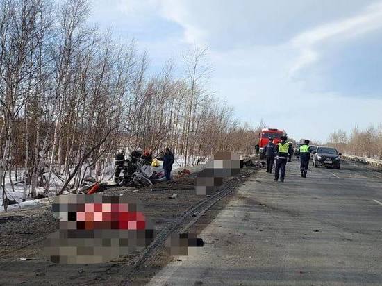Водитель и трое пассажиров погибли в ДТП с большегрузом на Сахалине