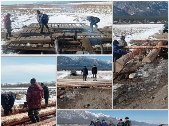 Жители села в Бурятии за полтора дня отремонтировали мост