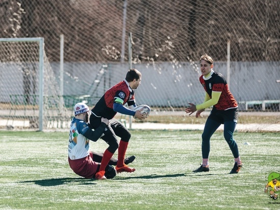 В первом туре чемпионата Липецкой области по регби победила сборная спортшколы