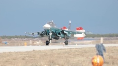 Дежурства экипажей Су-34 в рамках СВО: кадры полетов