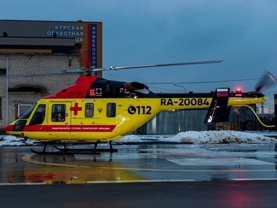 В Курской области вертолет санитарной авиации с начала года выполнил 46 вылетов