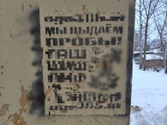 В Тверской области поймали двух парней, наносивших рекламу наркотиков на стены домов