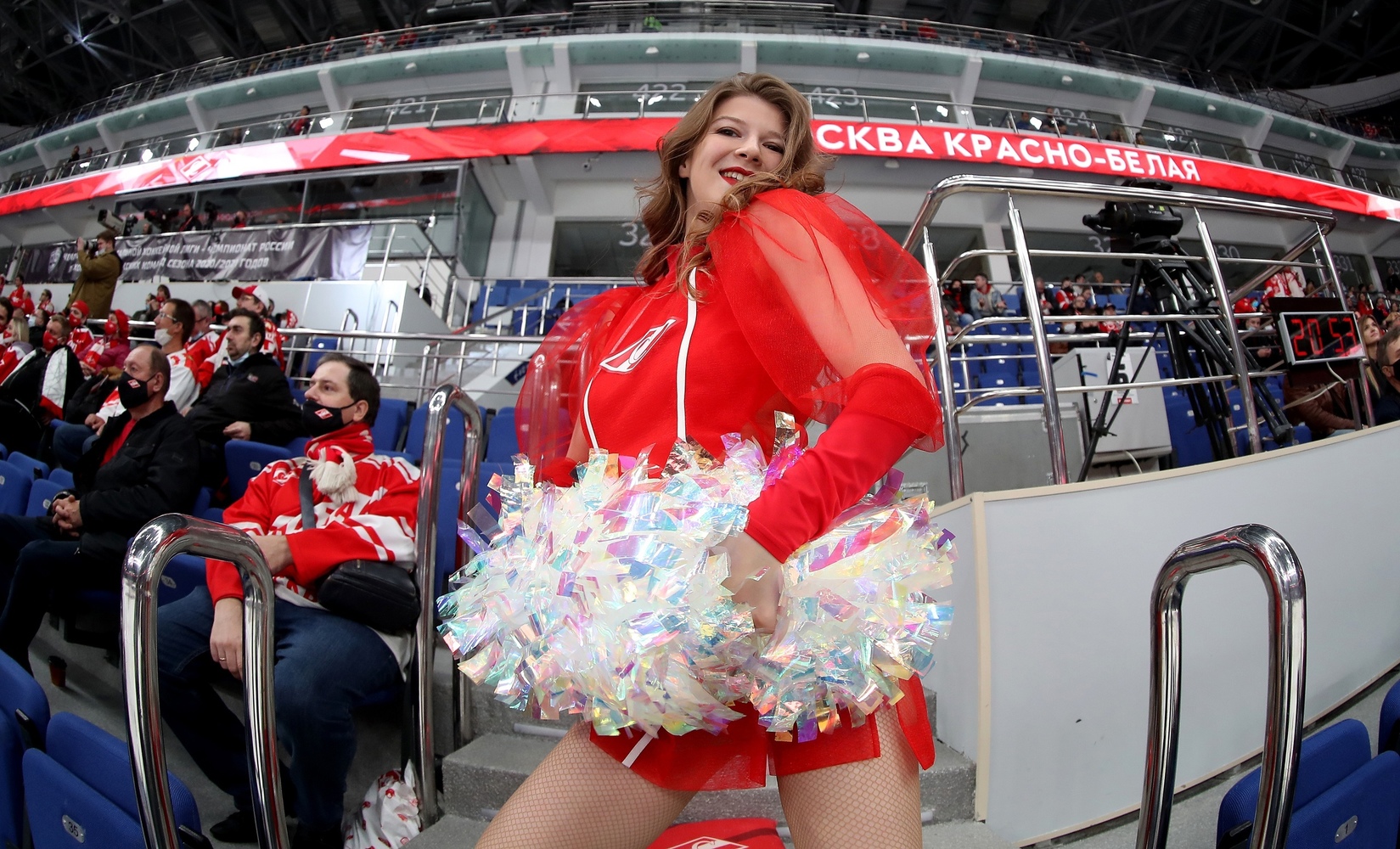 Athletes and beauties: girls from support groups for KHL hockey teams