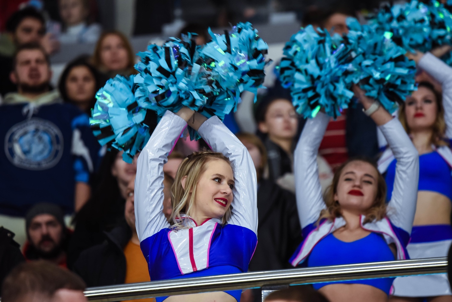 Athletes and beauties: girls from cheerleading teams of KHL hockey teams
