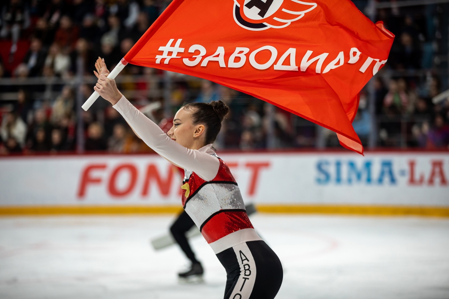 Athletes and beauties: girls from cheerleading teams of KHL hockey teams