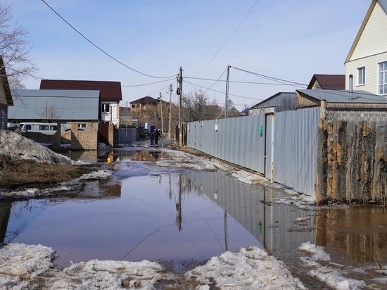 В Оренбурге затопило Берды