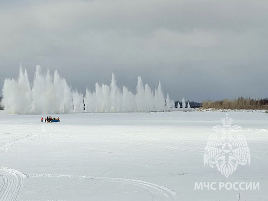 Лед на Томи взрывали 21 марта в Томском районе