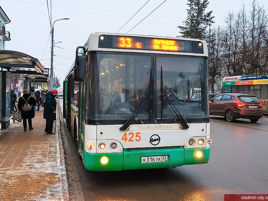 Во Владимире с 22 марта пустят дополнительный транспорт на маршруте №33С