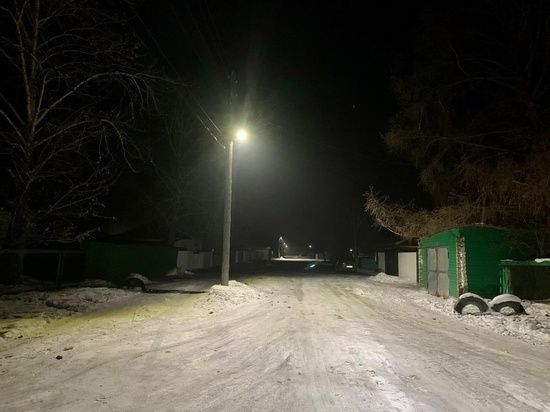 В Туве прокуратура помогла установить уличное освещение в селе