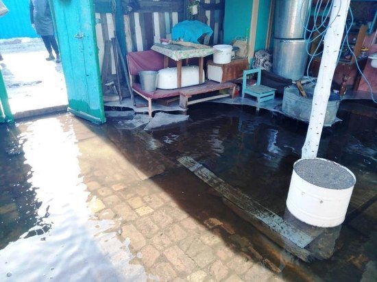 Вода двух рек подтопила 10 дом в Сретенском районе
