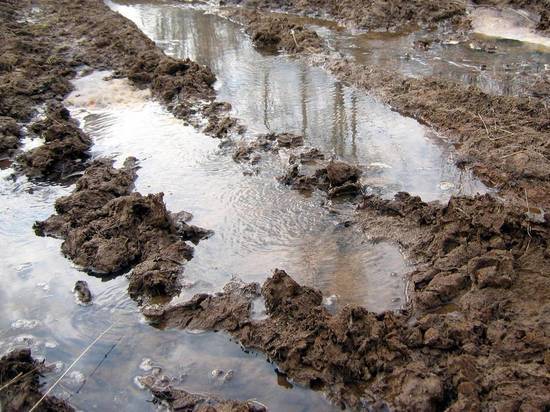 Одна из улиц Сергиева-Посада превратилась в проселочную дорогу