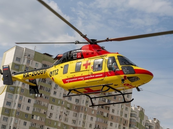 В Курской области вертолётом санавиации в этом году эвакуировали 55 человек