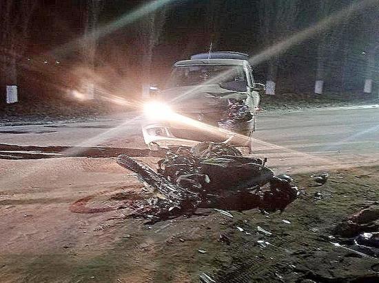 Под Воронежем 14-летний мотоциклист попал под колеса автомобиля