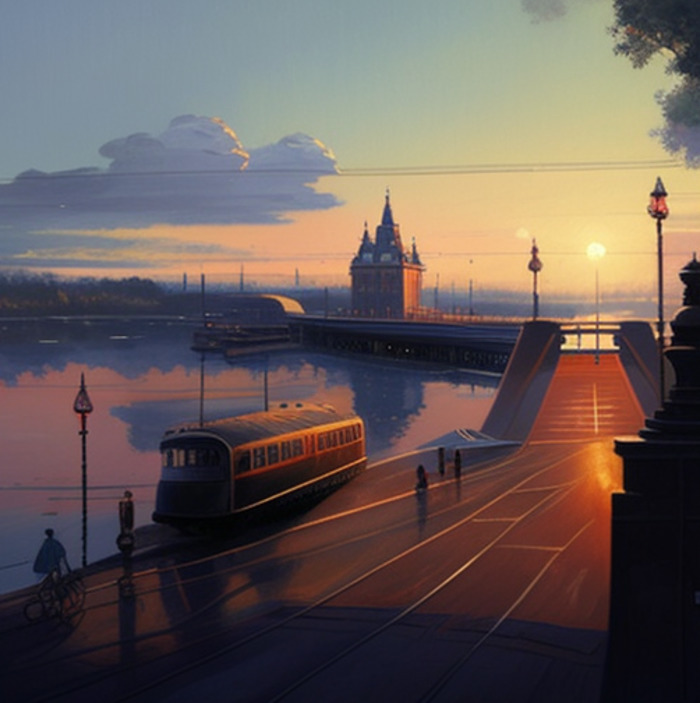 Нейросеть Midjourney изобразила Нижний Новгород со всеми особенностями города
