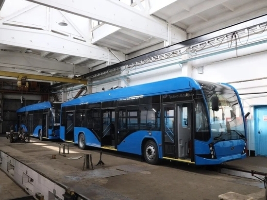 Пять новых троллейбусов поступили в Читу из Вологды