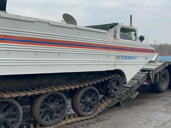 В Заокское Рязанского района направили транспортёр для переправы людей