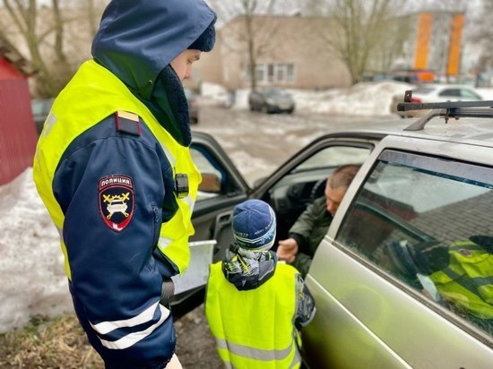 В Новгородской области юные помощники Госавтоинспекции объяснили родителям правила дорожного движения
