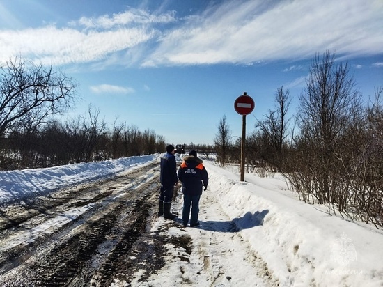 В Омской области начал закрывать ледовые переправы из-за теплой погоды