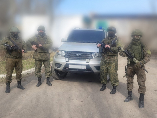 Курскому батальону «Сейм» передали внедорожник УАЗ «Патриот»