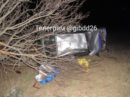 На Ставрополье 20-летний водитель не справился с управлением, 5 пострадавших